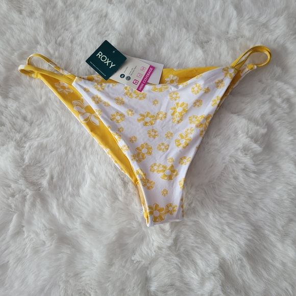 🍹ROXY FLOWER LOVER REVERSIBLE CHEEKY BIKINI BOTTOMS XXL - Picture 6 of 9